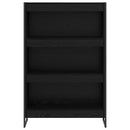 Bogskab Sort eg 80 x 30 x 121 cm Konstrueret træ