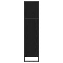 Bogskab Sort eg 80 x 30 x 121 cm Konstrueret træ