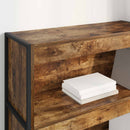 Bogskab Røget Eg 80 x 30 x 121 cm Konstrueret træ