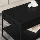 Sofabord Sort eg 80 x 50 x 40 cm Konstrueret træ