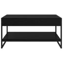Sofabord Sort eg 80 x 50 x 40 cm Konstrueret træ