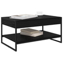 Sofabord Sort eg 80 x 50 x 40 cm Konstrueret træ