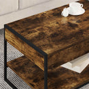 Sofabord Røget Eg 80 x 50 x 40 cm Konstrueret træ