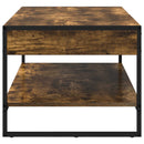 Sofabord Røget Eg 80 x 50 x 40 cm Konstrueret træ