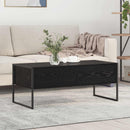 Sofabord med skuffe Sort eg 100 x 46 x 40 cm Konstrueret træ