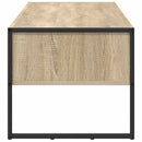 Sofabord med skuffe Sonoma 100 x 46 x 40 cm Konstrueret træ