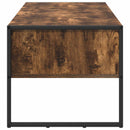 Sofabord med skuffe Røget Eg 100 x 46 x 40 cm Konstrueret træ