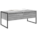 Sofabord med skuffe Grå Sonoma 100 x 46 x 40 cm Konstrueret træ