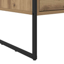 Sofabord med skuffe Artisan eg 100 x 46 x 40 cm Konstrueret træ
