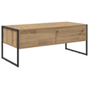 Sofabord med skuffe Artisan eg 100 x 46 x 40 cm Konstrueret træ