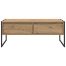 Sofabord med skuffe Artisan eg 100 x 46 x 40 cm Konstrueret træ