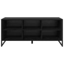 Sko skab Sort eg 100 x 35 x 44 cm Konstrueret træ