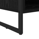 Sko skab med opbevaring Sort eg 60 x 35 x 44 cm Konstrueret træ