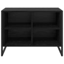 Sko skab med opbevaring Sort eg 60 x 35 x 44 cm Konstrueret træ