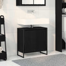 Badeværelsesskab Sort eg 60 x 30 x 60 cm Konstrueret træ