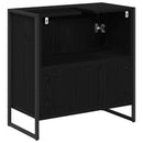Badeværelsesskab Sort eg 60 x 30 x 60 cm Konstrueret træ