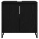 Badeværelsesskab Sort eg 60 x 30 x 60 cm Konstrueret træ
