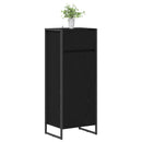 Badeværelsesskab Sort eg 40 x 30 x 100 cm Konstrueret træ