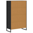Bogskab Sort eg 99,5 x 30 x 108,5 cm Konstrueret træ