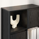 Bogskab Sort eg 68 x 30 x 108.5 cm Konstrueret træ