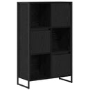 Bogskab Sort eg 68 x 30 x 108.5 cm Konstrueret træ