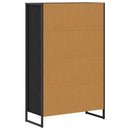 Bogskab Sort eg 68 x 30 x 108.5 cm Konstrueret træ