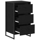 Sideboard Sort eg 42 x 36 x 75.5 cm Konstrueret træ