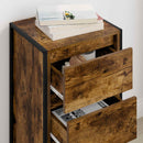 Sideboard med skuffe Røget Eg 42 x 36 x 75.5 cm Konstrueret træ