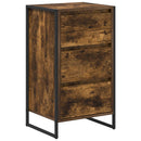 Sideboard med skuffe Røget Eg 42 x 36 x 75.5 cm Konstrueret træ