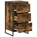 Sideboard med skuffe Røget Eg 42 x 36 x 75.5 cm Konstrueret træ