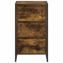 Sideboard med skuffe Røget Eg 42 x 36 x 75.5 cm Konstrueret træ