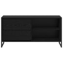 TV-skab 100 x 36 x 49,5 cm Sort eg Konstrueret træ