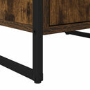 Sideboard med skuffe Røget Eg 43 x 36 x 75,5 cm Konstrueret træ