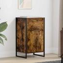 Sideboard med skuffe Røget Eg 43 x 36 x 75,5 cm Konstrueret træ
