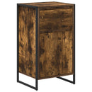 Sideboard med skuffe Røget Eg 43 x 36 x 75,5 cm Konstrueret træ