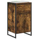 Sideboard med skuffe Røget Eg 43 x 36 x 75,5 cm Konstrueret træ
