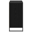 Sideboard med skuffe Sort eg 79 x 36 x 75.5 cm Konstrueret træ