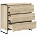 Sideboard med skuffe Sonoma 79 x 36 x 75.5 cm Konstrueret træ