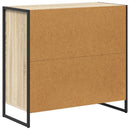 Sideboard med skuffe Sonoma 79 x 36 x 75.5 cm Konstrueret træ