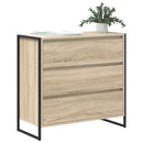 Sideboard med skuffe Sonoma 79 x 36 x 75.5 cm Konstrueret træ