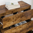 Sideboard med skuffe Røget Eg 79 x 36 x 75.5 cm Konstrueret træ