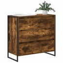 Sideboard med skuffe Røget Eg 79 x 36 x 75.5 cm Konstrueret træ