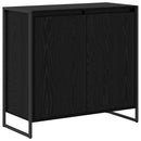 Sideskab Sort eg 79 x 36 x 75 cm Konstrueret træ