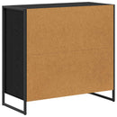 Sideskab Sort eg 79 x 36 x 75 cm Konstrueret træ