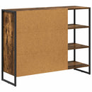 Sideskab Røget Eg 96.5 x 30 x 75 cm Konstrueret træ