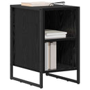 Sengebord 2 pcs Sort eg 39,5 x 30 x 50 cm Konstrueret træ