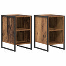 Sengebord 2 pcs Gammelt træ 39,5 x 30 x 50 cm Konstrueret træ