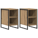 Sengebord 2 stk. Artisan-eg 39,5 x 30 x 50 cm Konstrueret træ