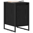Sengebord 2 pcs Sort eg 39,5 x 30 x 50 cm Konstrueret træ