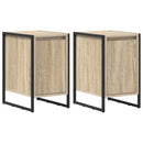 Sengebord 2 pcs Sonoma 39,5 x 30 x 50 cm Konstrueret træ